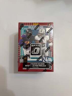 2025 Panini Donruss Optic NFL Football Factory Sealed Pink Blaster Box